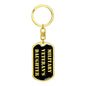 Military Veteran's Daughter v2 - Luxury Dog Tag Keychain