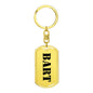 Bart - Luxury Dog Tag Keychain