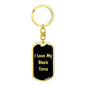 Love My Black Tetra v2 - Luxury Dog Tag Keychain