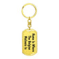 Belgian Malinois's Home - Luxury Dog Tag Keychain