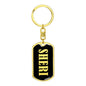 Sheri v02 - Luxury Dog Tag Keychain