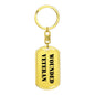 Wounded Veteran - Luxury Dog Tag Keychain
