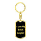 Love My British Longhair v2 - Luxury Dog Tag Keychain