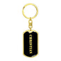 Christian v3 - Luxury Dog Tag Keychain