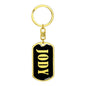 Jody v02 - Luxury Dog Tag Keychain