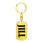 Jill v01 - Luxury Dog Tag Keychain