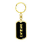 Constance v02 - Luxury Dog Tag Keychain