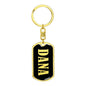 Dana v02 - Luxury Dog Tag Keychain