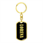 Lorena v02 - Luxury Dog Tag Keychain