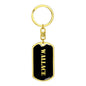 Wallace v3 - Luxury Dog Tag Keychain