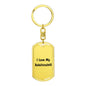 Love My Xoloitzcuintli v4 - Luxury Dog Tag Keychain