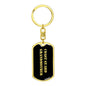 Coast Guard Grandmother v2 - Luxury Dog Tag Keychain