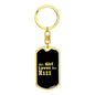 Manx v2 - Luxury Dog Tag Keychain