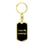 Love My Leonberger v5 - Luxury Dog Tag Keychain