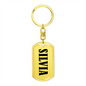 Silvia v01 - Luxury Dog Tag Keychain