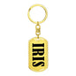 Iris v01 - Luxury Dog Tag Keychain