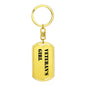 Veteran's Girl - Luxury Dog Tag Keychain