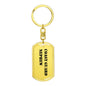 Coast Guard Nephew - Luxury Dog Tag Keychain