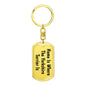Yorkshire Terrier's Home - Luxury Dog Tag Keychain