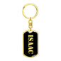 Isaac v3 - Luxury Dog Tag Keychain