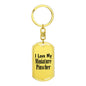 Love My Miniature Pinscher - Luxury Dog Tag Keychain