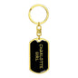 Charlotte Girl v5 - Luxury Dog Tag Keychain