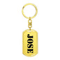 Jose - Luxury Dog Tag Keychain