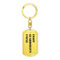 Coast Guardsman's Uncle - Luxury Dog Tag Keychain