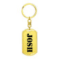 Josh - Luxury Dog Tag Keychain