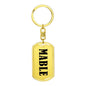 Mable v01 - Luxury Dog Tag Keychain