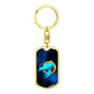 Zodiac Sign Cancer - Luxury Dog Tag Keychain