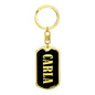 Carla v02 - Luxury Dog Tag Keychain