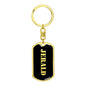 Jerald v3 - Luxury Dog Tag Keychain