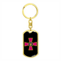 Ukrainian Armed Forces - Luxury Dog Tag Keychain