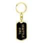 Seattle Girl v5 - Luxury Dog Tag Keychain