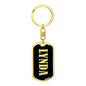 Lynda v02 - Luxury Dog Tag Keychain