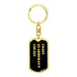 Coast Guardsman's Cousin v2 - Luxury Dog Tag Keychain