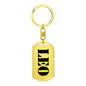 Leo - Luxury Dog Tag Keychain