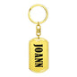 Joann v01 - Luxury Dog Tag Keychain
