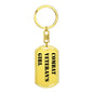 Combat Veteran's Girl - Luxury Dog Tag Keychain