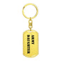 Army Daughter - Luxury Dog Tag Keychain
