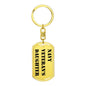 Navy Veteran's Daughter - Luxury Dog Tag Keychain