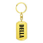 Della v01 - Luxury Dog Tag Keychain