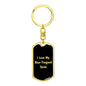 Love My Blue-Tongued Skink v2 - Luxury Dog Tag Keychain