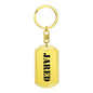 Jared - Luxury Dog Tag Keychain