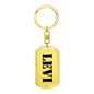 Levi - Luxury Dog Tag Keychain