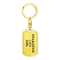 Oklahoma City Girl v4 - Luxury Dog Tag Keychain