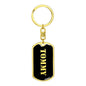 Tommy v3 - Luxury Dog Tag Keychain