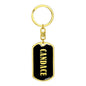 Candace v02 - Luxury Dog Tag Keychain