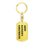 Army Ranger's Girlfriend - Luxury Dog Tag Keychain